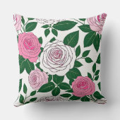 バラガーデンはっきりしたラインアート クッション (裏面)