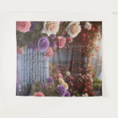 バラガーデンウォーターフォールザフロリオグラフィカスタマイズー タペストリー (正面(横))