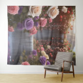 バラガーデンウォーターフォールザフロリオグラフィカスタマイズー タペストリー (インサイチュ(横))