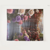 バラガーデンウォーターフォールザフロリオグラフィカスタマイズー タペストリー (正面(横))