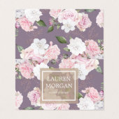 バラガーデンエレガントフローラ折り畳み名刺 名刺 (外部フラット)