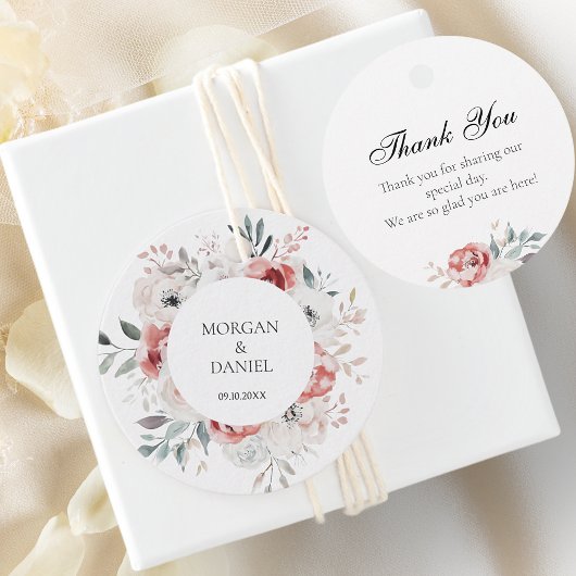 バラガーデンエレガントフローラ結婚ズ・サンキュー フェイバータグ