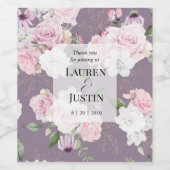 バラガーデンエレガントフローラ結婚ワインラベル ワインラベル (シングルラベル)