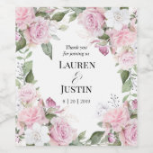 バラガーデンエレガントフローラ結婚ワインラベル ワインラベル (シングルラベル)