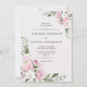 バラガーデンエレガントフローラ結婚式招待状 招待状 (正面)