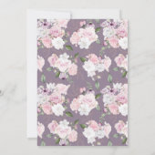 バラガーデンエレガントフローラ結婚式招待状 招待状 (裏面)