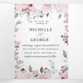 バラガーデンエレガント3倍結婚式招待状 三つ折り招待状 (内部中)