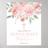 バラガーデンガールボホバプティスムウェルカムサイン ポスター (正面)