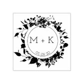 バラガーデンサーキュラ結婚ルのモノグラムスタンプ ラバースタンプ (インプリント)