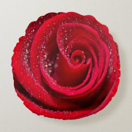 「バラガーデンセレニティラウンドピローデザイン」 ラウンドクッション