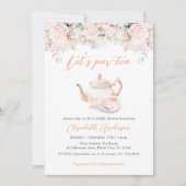バラガーデンティーパーティーブライダルシャワー 招待状 (正面)
