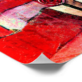 バラガーデンバイポールクレー有名なカラフル抽象芸術 ポスター (角)