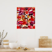 バラガーデンバイポールクレー有名なカラフル抽象芸術 ポスター (キッチン)