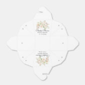 バラガーデンパステルピンクフローラブライダルシャワー フェイバーボックス (折り畳みなし)