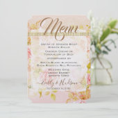 バラガーデンピンクローズ金ゴールド写真結婚のメニュー メニュー (スタンド正面)