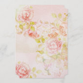 バラガーデンピンクローズ金ゴールド写真結婚のメニュー メニュー (裏面)