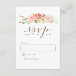 バラガーデンフローラウェディングRSVP 出欠カード
