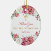 バラガーデンフローラガールフォトファースト聖餐式 セラミックオーナメント (右)