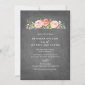 バラガーデンフローラシャルボード結婚式招待状 招待状 (正面)