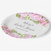 バラガーデンフローラブライダルシャワー ペーパープレート (アングル)
