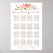 バラガーデンフローラ白座席表ポスター ポスター (正面)