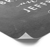 バラガーデンフローラ結婚のウェルカムサインシャルボード ポスター (角)