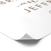 バラガーデンフローラ結婚のウェルカムサイン ポスター (角)