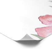 バラガーデンフローラ結婚のウェルカムポスター ポスター (角)