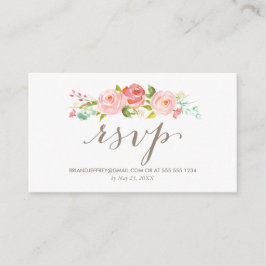 バラガーデンフローラ結婚の電子メールRSVP エンクロージャーカード