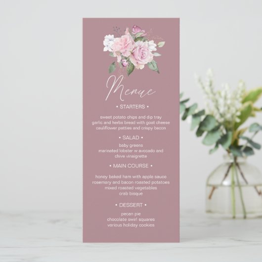 バラガーデンフローラ結婚ズディナーメヌエ招待状 招待状 (スタンド正面)