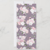 バラガーデンフローラ結婚ズディナーメヌエ招待状 招待状 (裏面)