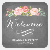 バラガーデンフローラ結婚式の引き出物ラベルズスクエア スクエアシール (正面)