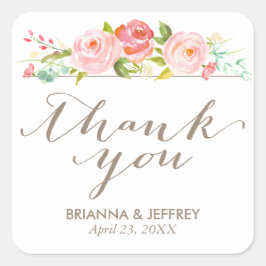 バラガーデンフローラ結婚式の引き出物ラベルズスクエア スクエアシール