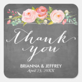 バラガーデンフローラ結婚式の引き出物ラベルズスクエア スクエアシール (正面)