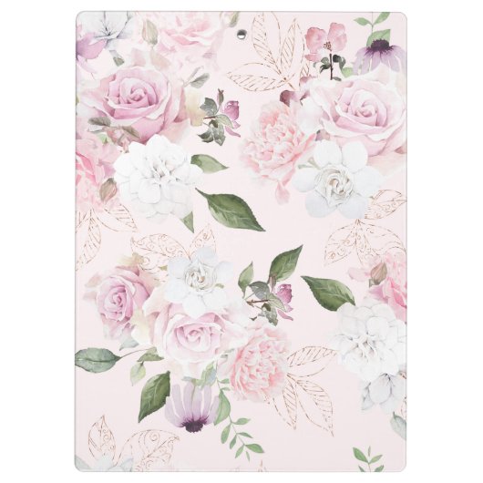 バラガーデンブルー |クリップボパーソナライズされたード クリップボード (裏面)