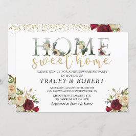 バラガーデンホームスイートホーム引っ越し祝いパーティー招待状 招待状