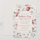バラガーデンマザーズデイブランチ招待状 招待状 (正面/裏面)