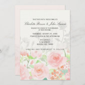バラガーデンモダンフローラ結婚式招待状 招待状 (正面/裏面)