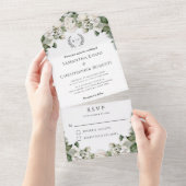 バラガーデンロマンス結婚フローラ オールインワン招待状 (貼ってはがせる)