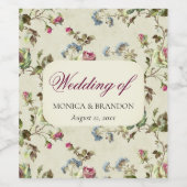 バラガーデンヴィンテージ結婚式 ワインラベル (シングルラベル)