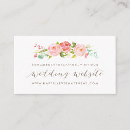 バラガーデン結婚フローラのウェブサイト両面 エンクロージャーカード