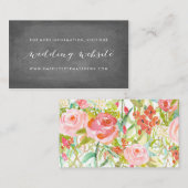 バラガーデン結婚フローラのウェブサイト両面 エンクロージャーカード (正面/裏面)