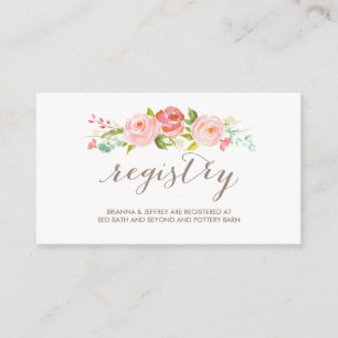 バラガーデン結婚フローラの登記簿 エンクロージャーカード