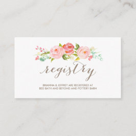 バラガーデン結婚フローラの登記簿 エンクロージャーカード