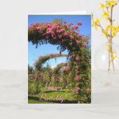 バラガーデン誕生日 カード (黄色い花)