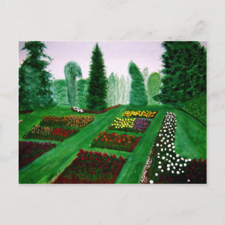 バラガーデン，ポートランド，オレゴン州ウォーター絵画カラー ポストカード