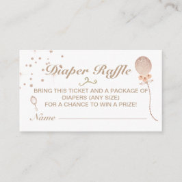 バラガーリー金ゴールドおむつラッフルベビーシャワーゲーム エンクロージャーカード