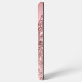 バラガーリー金ゴールドグリッターと蝶 |名前の追加 SAMSUNG GALAXYケース (裏面横)