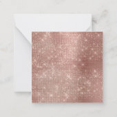 バラガーリー金ゴールドグリッタースパークルモノグラム名注 ノートカード (裏面)