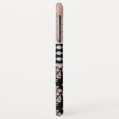 バラガーリー金ゴールドグリッタースパークルモノグラム名 Case-Mate iPhoneケース (裏面/左)